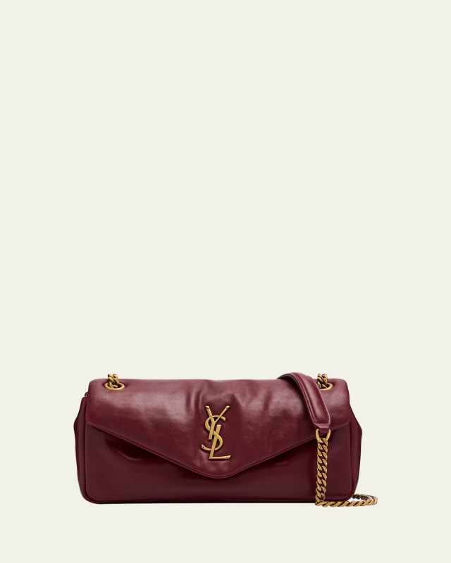 Calypso Small YSL Shoulder Bag in Smooth Padded Leather